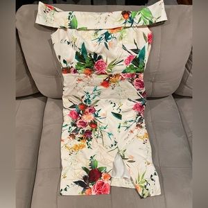 Off the shoulder floral dress